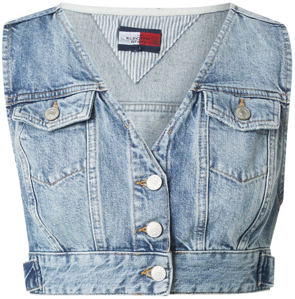 Tommy Jeans Top  modrá denim