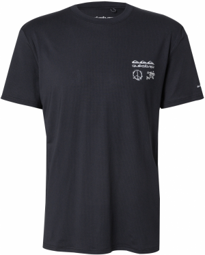 QUIKSILVER Funkčné tričko 'LAP TIME'  sivá / čierna