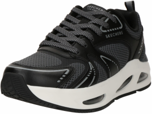 SKECHERS Nízke tenisky 'UNO EGO-AURAIR'  sivá / čierna