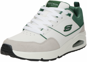 SKECHERS Nízke tenisky 'UNO - RETRO ONE'  smaragdová / biela