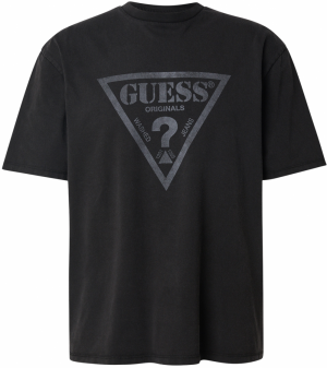 GUESS Originals Tričko  sivá / čierna