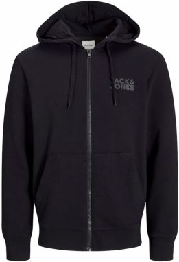 JACK & JONES Tepláková bunda  čierna