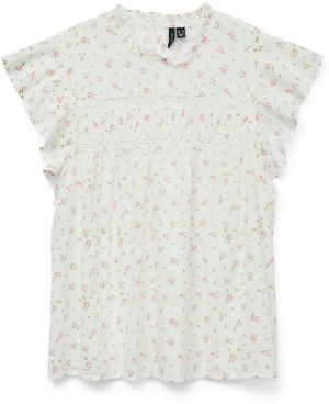 VERO MODA Blúzka 'VMTRINE'  olivová / ružová / biela