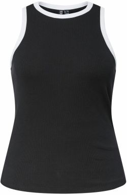 PIECES Curve Top 'PCMAY'  čierna / biela