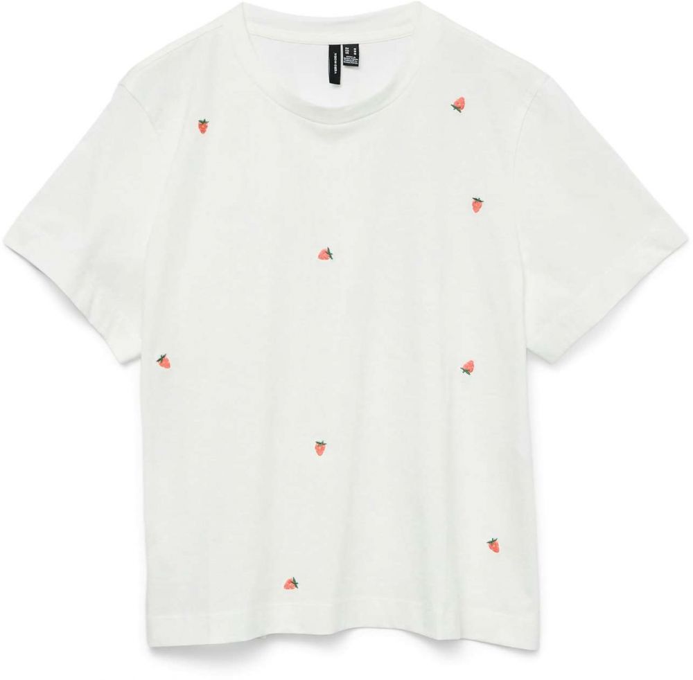 Vero Moda Petite Tričko 'VMSOLVEI METTE'  zelená / malinová / biela