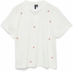 Vero Moda Petite Tričko 'VMSOLVEI METTE'  zelená / malinová / biela