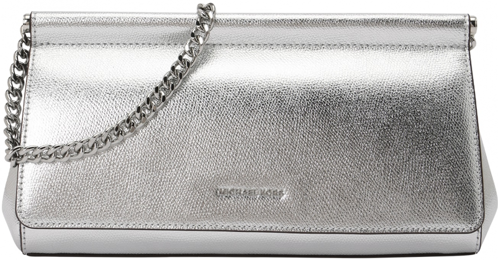 MICHAEL Michael Kors Listová kabelka  strieborná