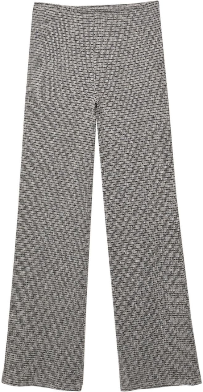 Pull&Bear Nohavice  sivá / čierna