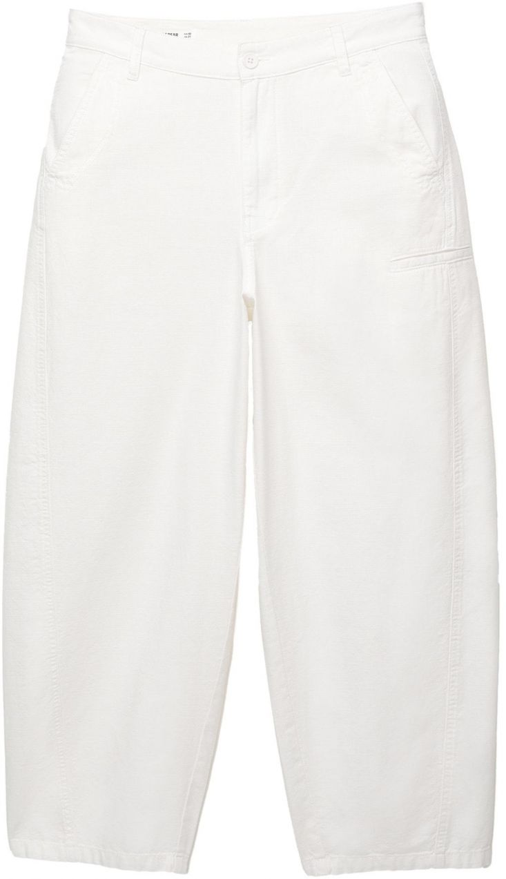 Pull&Bear Nohavice  biela