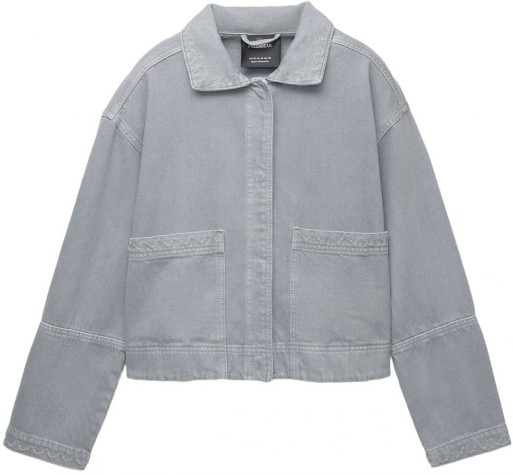 Pull&Bear Prechodná bunda  modrosivá