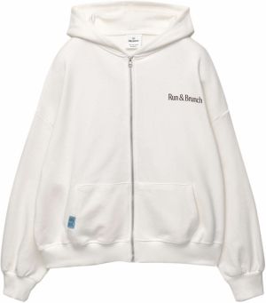 Pull&Bear Tepláková bunda  svetlomodrá / čierna / biela
