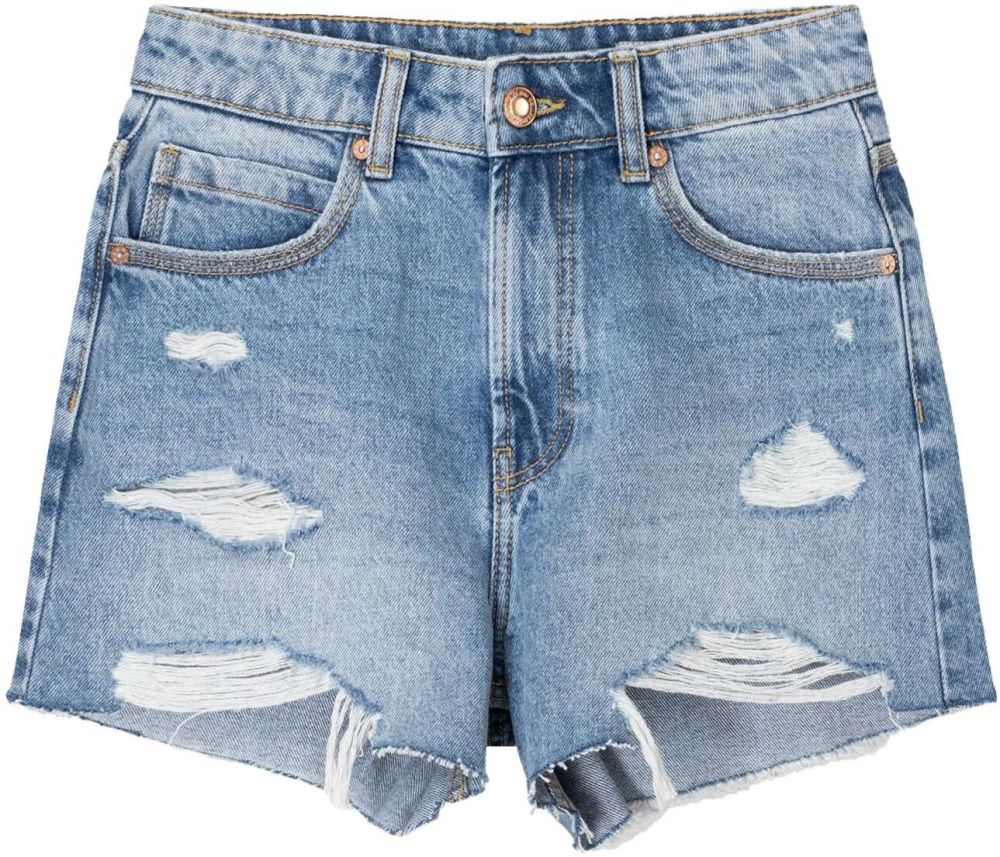 Bershka Džínsy  modrá denim