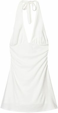 Bershka Šaty  slonová kosť