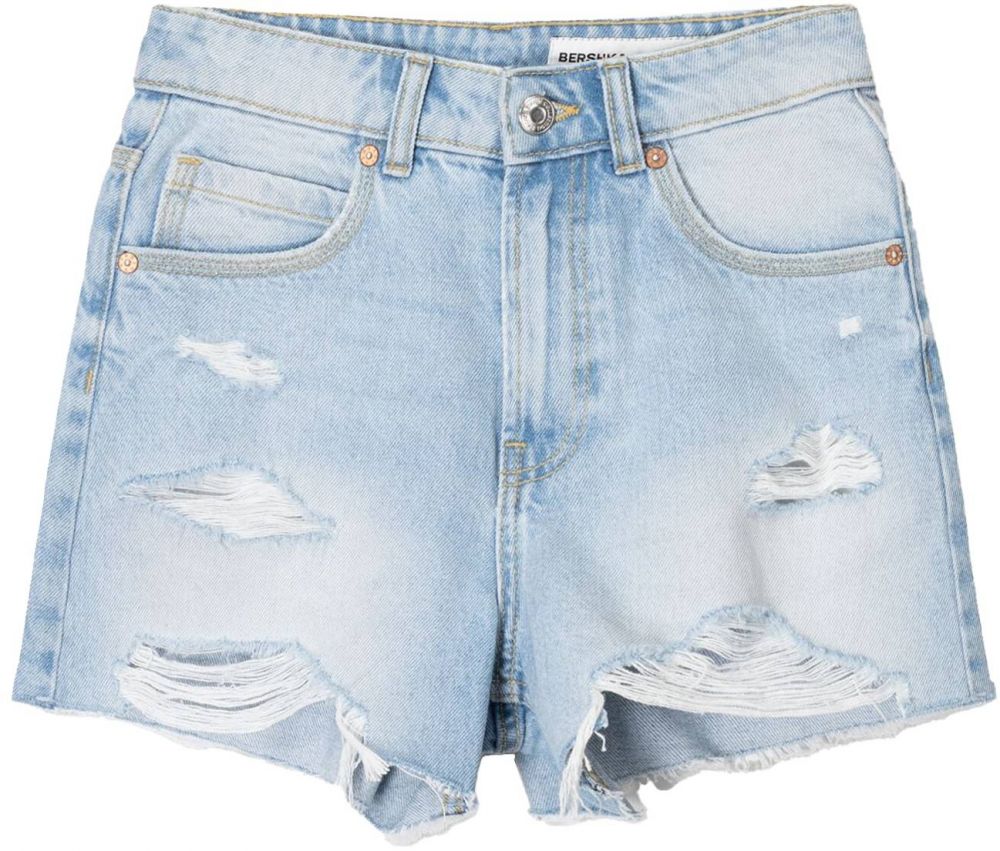 Bershka Džínsy  svetlomodrá