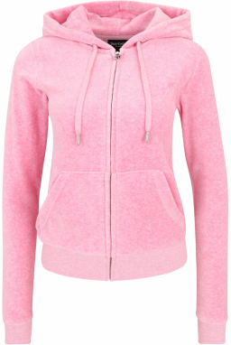 Juicy Couture Tall Tepláková bunda 'ROBERTSON'  s ružovými fľakmi