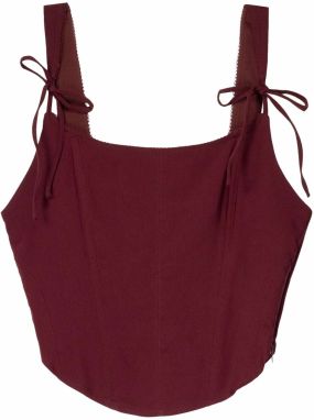 Bershka Top  burgundská