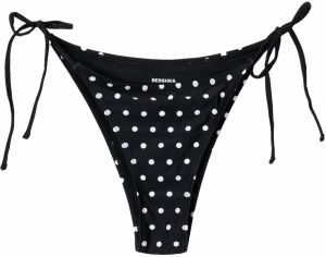 Bershka Bikinové nohavičky  čierna / šedobiela