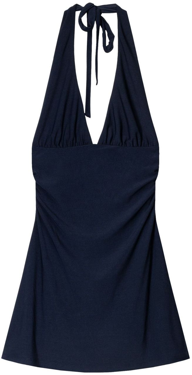 Bershka Letné šaty  námornícka modrá
