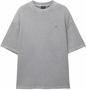 Pull&Bear Tričko  sivá