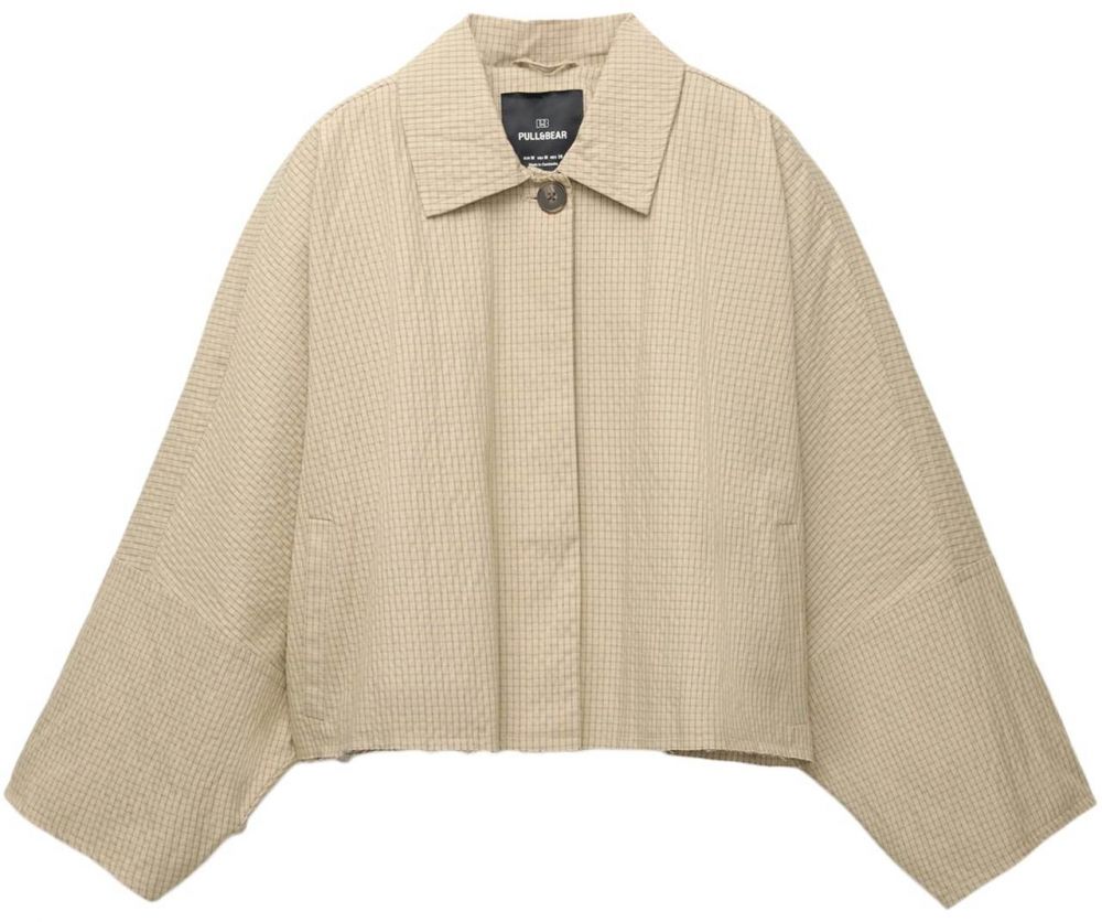 Pull&Bear Prechodná bunda  nebielená / sivá