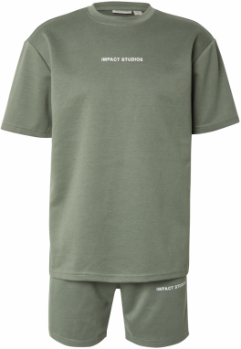 Only & Sons Tepláková súprava 'ONSLIAM'  olivová / biela