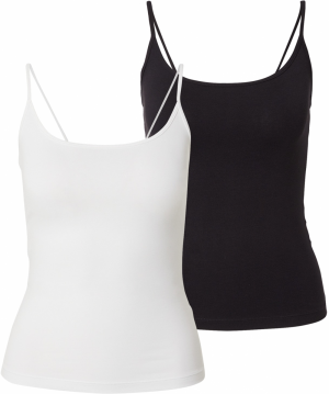 WEEKDAY Top  čierna / biela