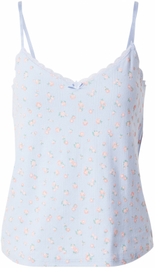 Hunkemöller Tričká na spanie  svetlomodrá / nefritová / rosé / biela