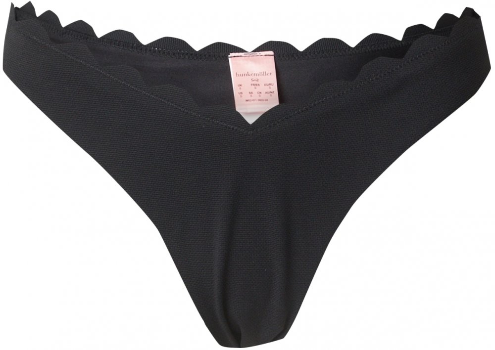 Hunkemöller Bikinové nohavičky 'Scallop'  čierna