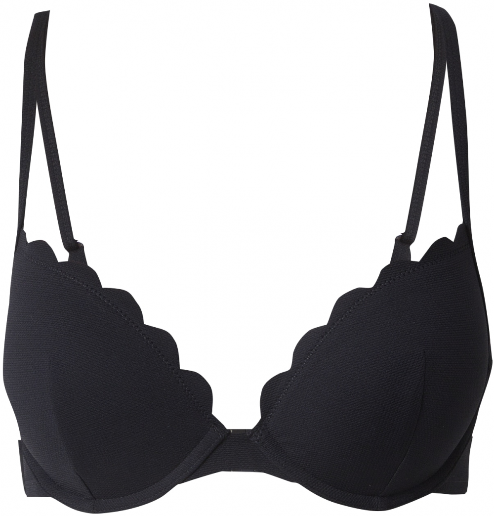 Hunkemöller Bikinový top 'Scallop'  čierna