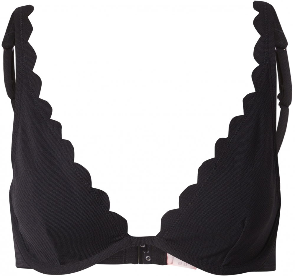 Hunkemöller Bikinový top 'Scallop'  čierna