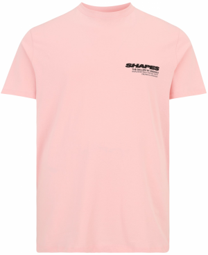 Jack & Jones Plus Tričko 'JORFOLD'  zelená / svetloružová / čierna / šedobiela