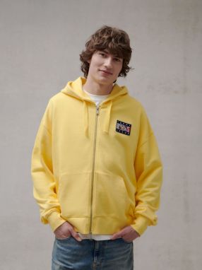 Tommy Jeans Tepláková bunda  žltá
