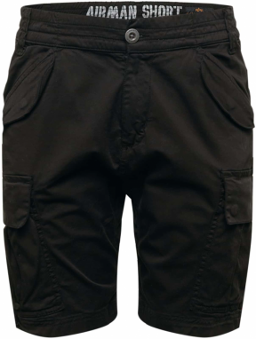 ALPHA INDUSTRIES Nohavice 'Airman'  čierna