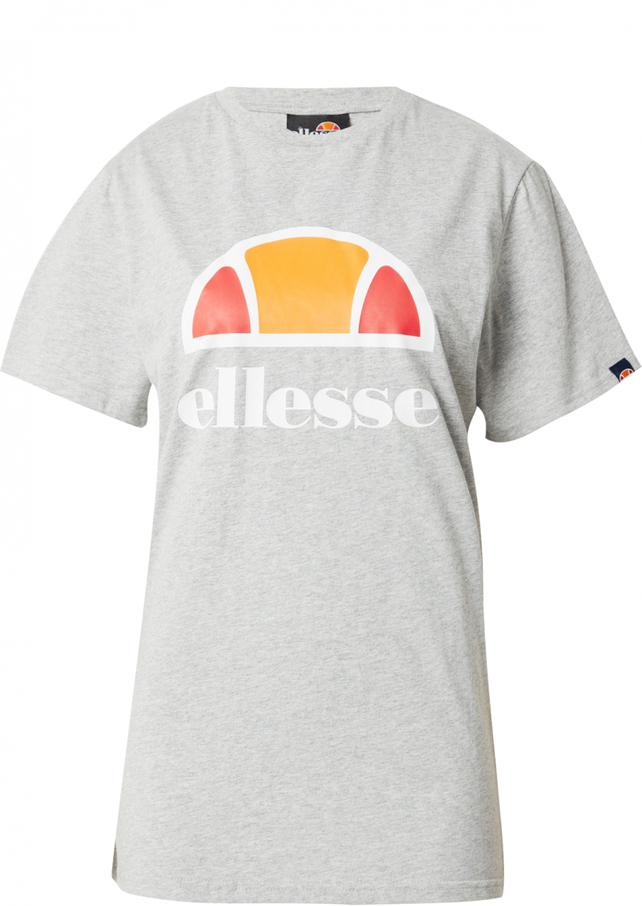 ELLESSE Tričko 'Arieth'  sivá / oranžová / červená / biela