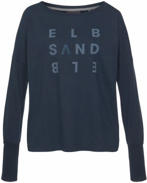 Elbsand Tričko  námornícka modrá / modrosivá