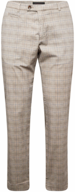 bugatti Chino nohavice  béžová / modrá / hnedá