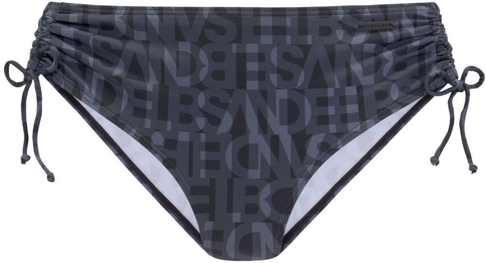 Elbsand Bikinové nohavičky  tmavosivá / čierna