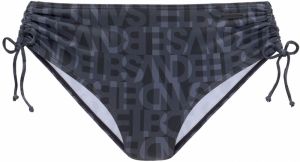 Elbsand Bikinové nohavičky  tmavosivá / čierna
