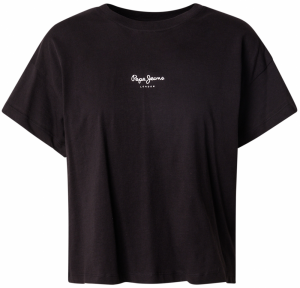 Pepe Jeans Tričko 'BONE RO'  čierna / šedobiela