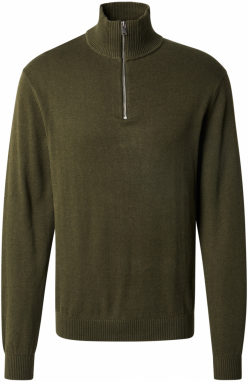 SELECTED HOMME Sveter 'SLHBERG'  tmavozelená