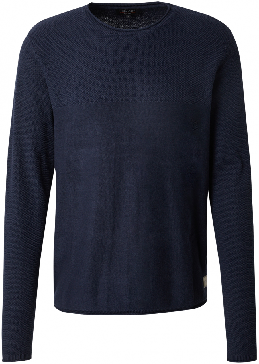 INDICODE JEANS Sveter 'Chinton'  námornícka modrá