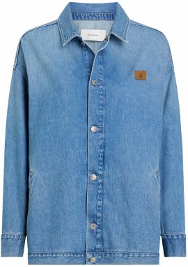 Calvin Klein Jeans Prechodná bunda  modrá denim