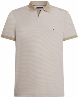 TOMMY HILFIGER Tričko  tmelová / tmavobéžová