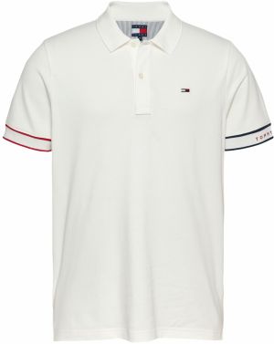 Tommy Jeans Tričko  námornícka modrá / rubínová / biela