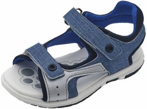 Chicco Otvorená obuv 'Fiume'  námornícka modrá / modrá denim / striebornosivá
