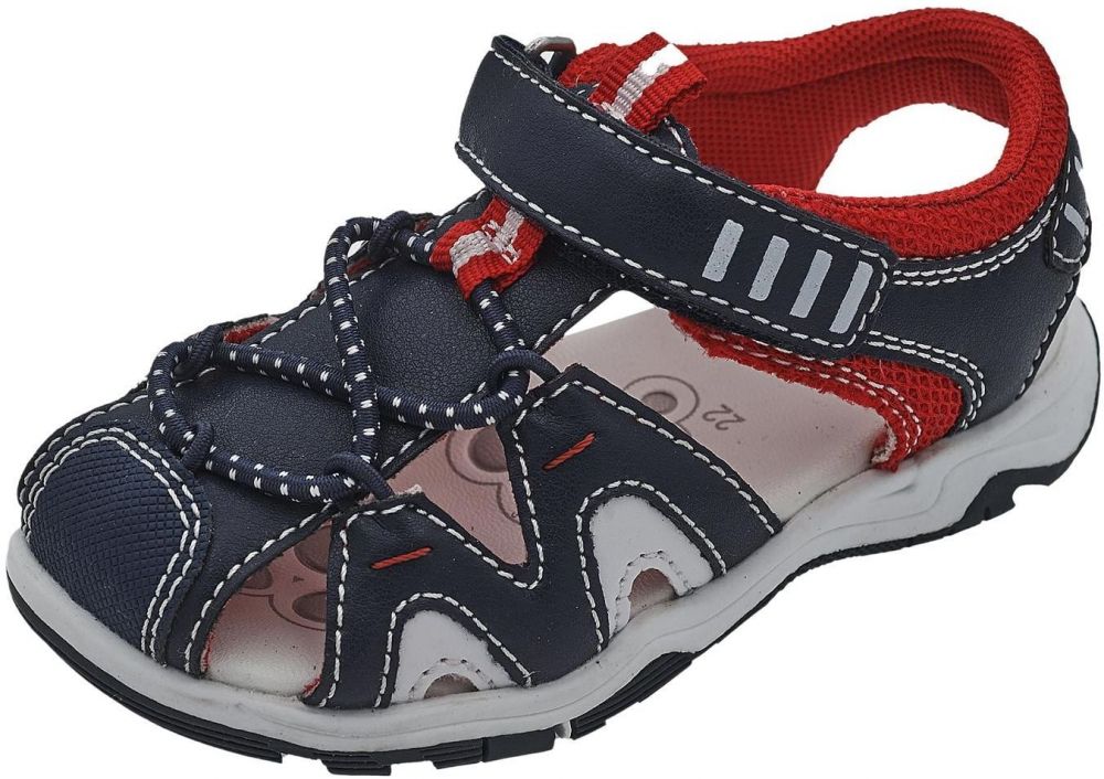 Chicco Otvorená obuv 'Combino'  tmavomodrá / karmínovo červená / biela
