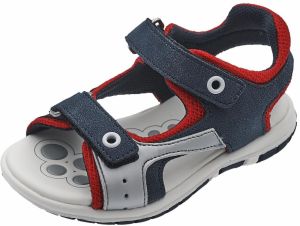 Chicco Otvorená obuv 'Fiume'  tmavomodrá / striebornosivá / tmavočervená