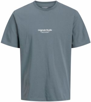 JACK & JONES Tričko 'JORVesterbro'  zafírová / biela