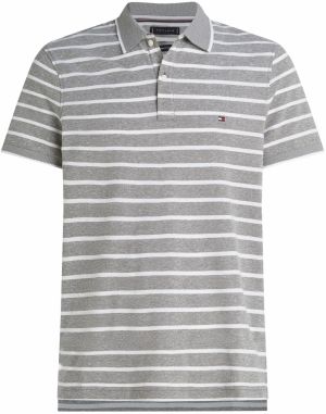 TOMMY HILFIGER Tričko  sivá / biela