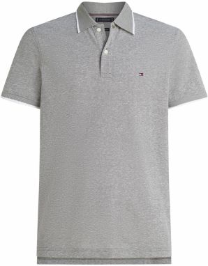 TOMMY HILFIGER Tričko  námornícka modrá / sivá / jasne červená / biela